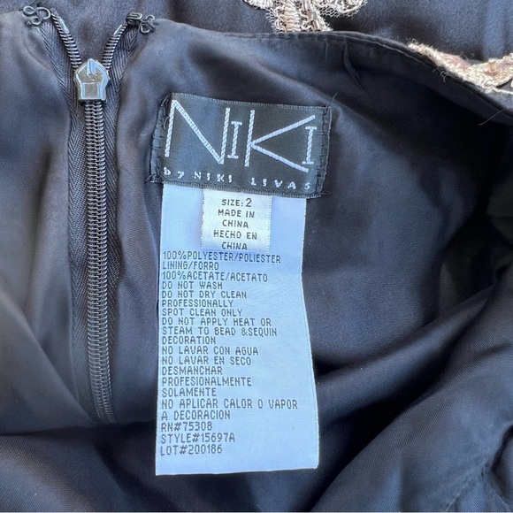 VINTAGE NIKI LIVAS DRESS WOMEN SIZE 2 - Picture 9 of 9